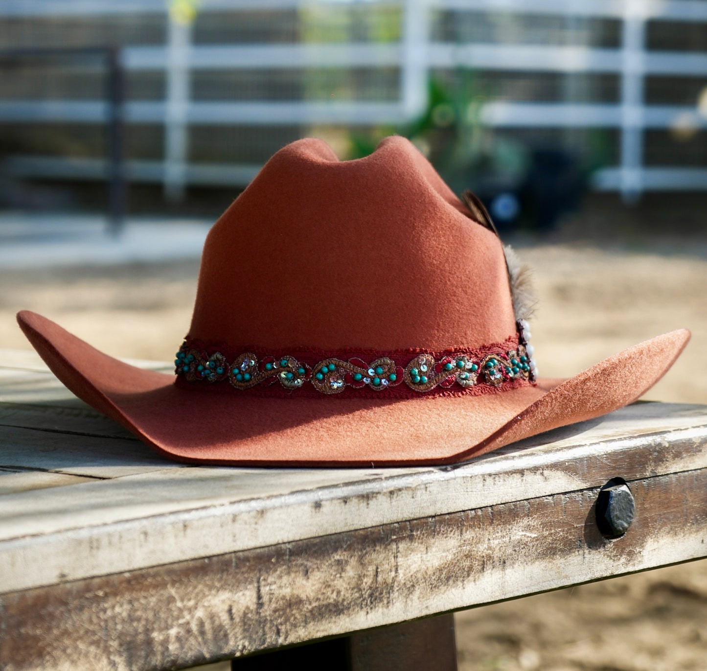 Texana Wool Felt Hat: RUST