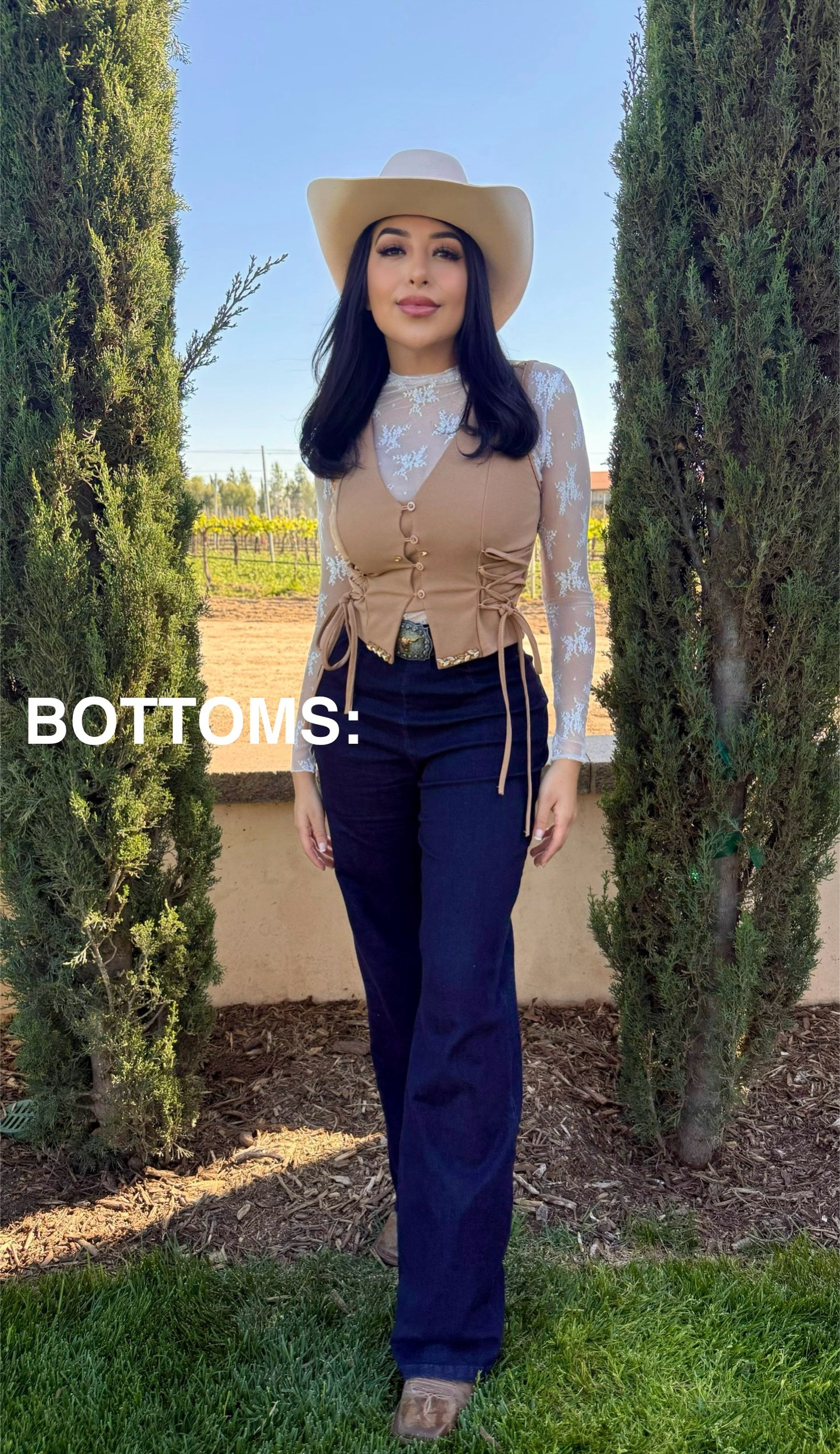 Miranda 2 Piece Studded Jumpsuit (Denim)