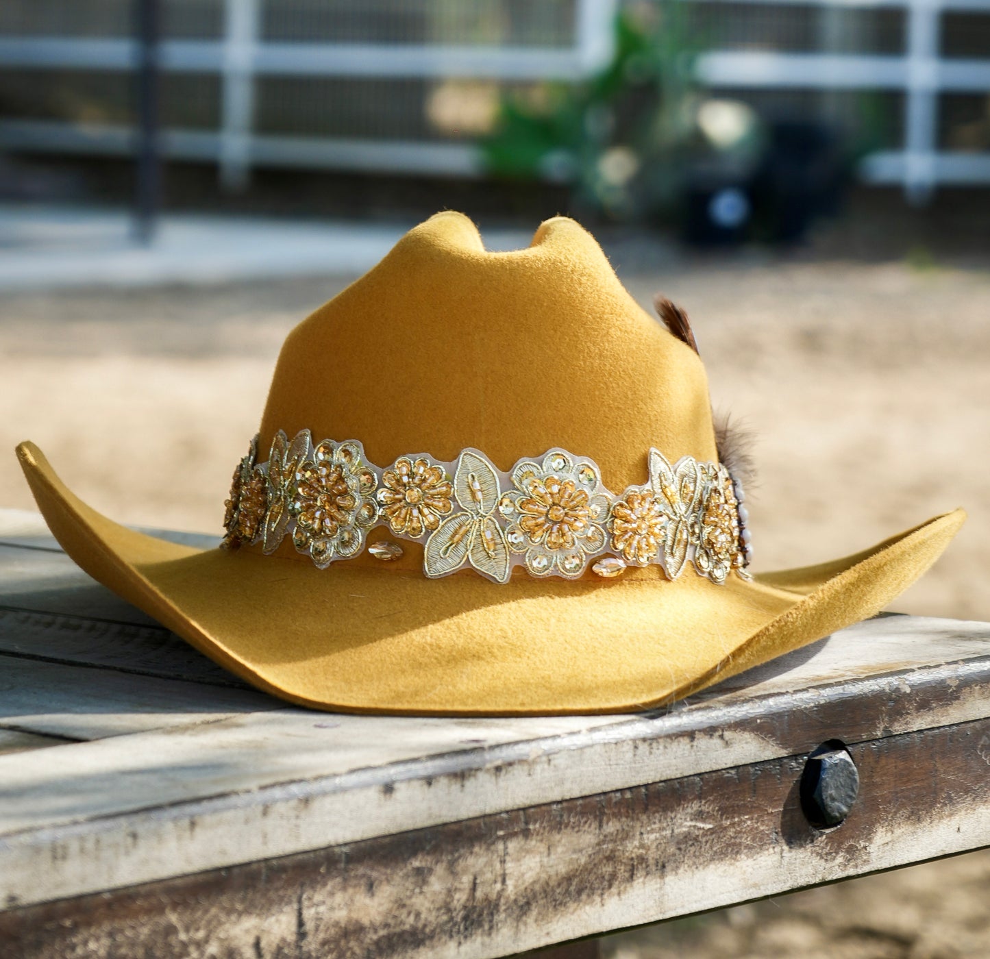Texana Wool Felt Hat: MUSTARD