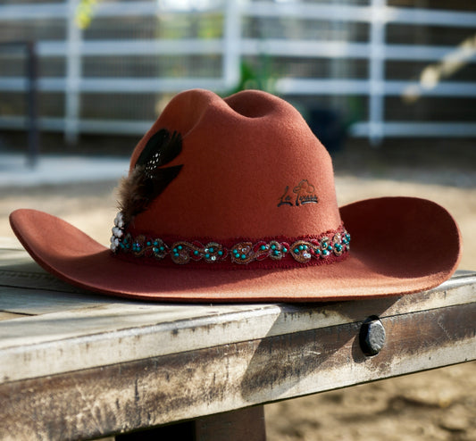Texana Wool Felt Hat: RUST