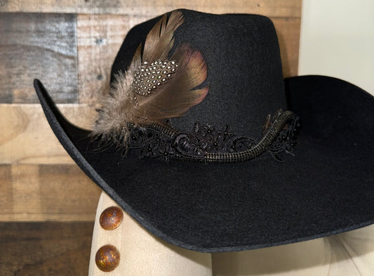 Texana Wool Felt Hat Black